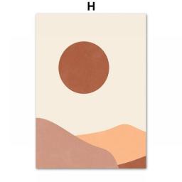 Nordic Posters And Print Wall Pictures Abstract Desert Cactus Geometric Landscape Wall Art Canvas Painting For Living Room Decor