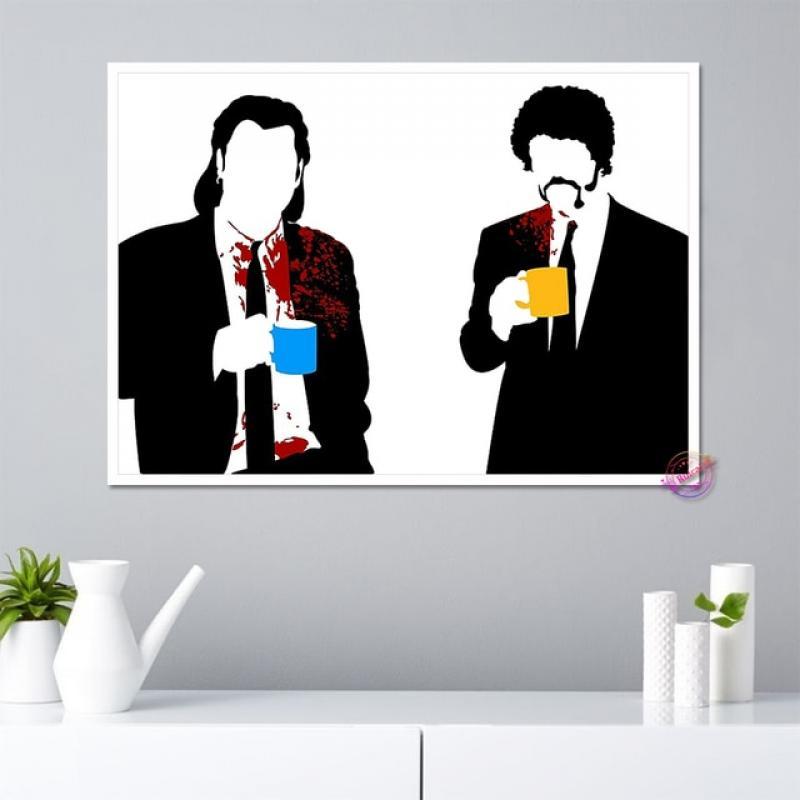 Pulp Fiction Classic Movie Quentin Tarantino Vintage Art Painting Silk Canvas Poster Wall Home Decor