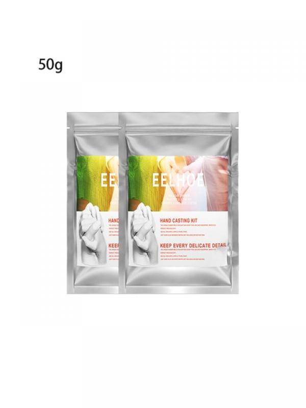 50/200g 3D Hands Mold Casting Kit Clone Powder Model Couple Anniversary Handicrafts Baby 3D DIY Hand Foot Print Model Home Decor