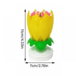 Lotus Candle Rotating Lotus Birthday Candle Singing Birthday Candles Singing Candles For Birthday Cakes Cool Birthday Candles