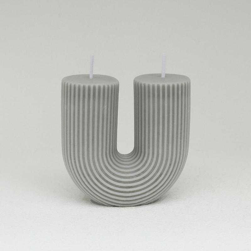 U-Shaped Home Decorative Candle Geometric Scented Candles Rainbow Bridge Room Decor Aroma Candles Decorations Aromatherapy velas
