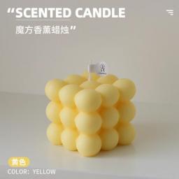 Modern Home Decoration Big Cube Bubble Candle Soy Wax Aromatherapy Scented Candles Home Decorative Candles Birthday Gift