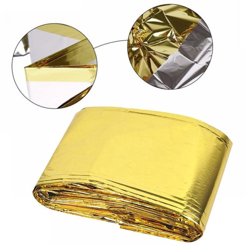 emergent blanket lifesave dry outdoor first aid survive thermal warm heat rescue mylar kit bushcraft treatment camp space foil
