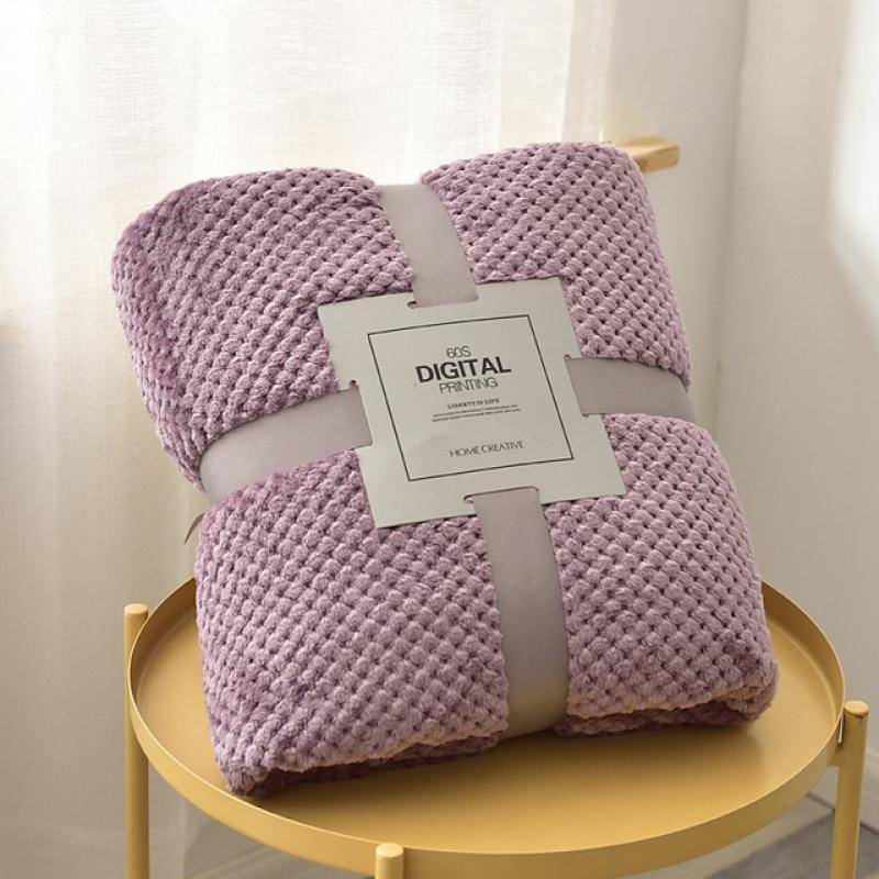 Home Textile polar microfiber blanket cover the bed 200x230cm large thick fleece sofa blanket pink small blanket for kids
