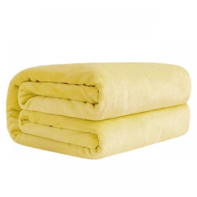 Blanket Soft Warm Skin-friendly Flannel Solid Color Bedding Supply For Winter Home Comfortable blanket suitable for all