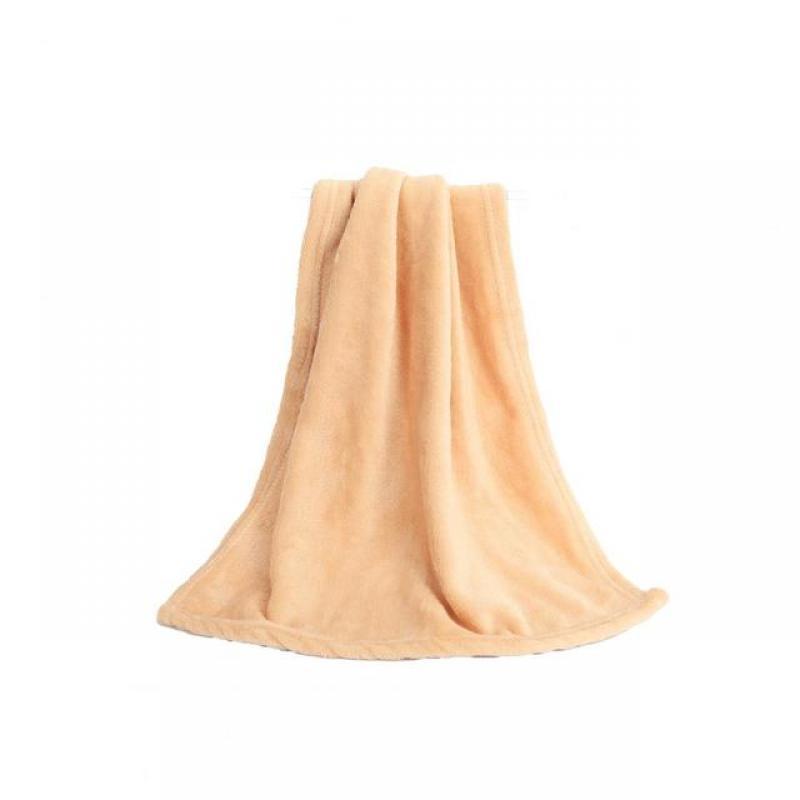 70x100cm Coral Fleece Blanket Winter Sheet Bedspread Sofa Throw Plain Blankets Fluffy Sofa Cover Bedspread winter Baby Bed Cover