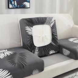 Elastic Sofa Seat Cushion Cover  ​Geometric Couch Seat Cover Removable Washable Soft Spandex Furniture Protector 