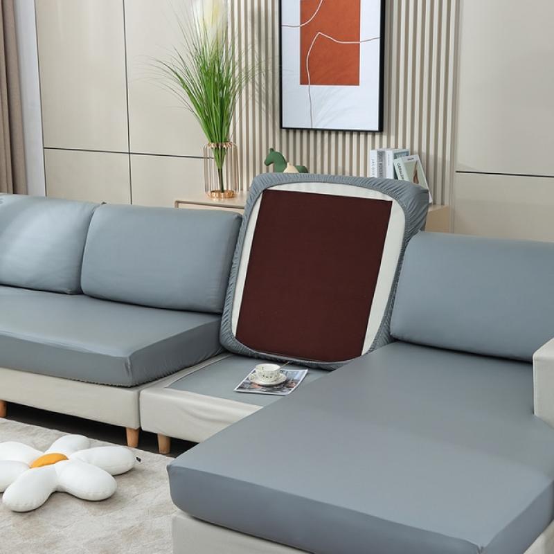 PU Waterproof Sofa Cushion Covers Couch Cover High Stretch Sofa Seat Slipcover Furniture Protector Cover for Living Room Cover