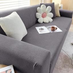 Elastic Jacquard Fabric Sofa Cover Stretch Couch Cover Sectional L Shape Sofa Slipcover Corner Case For Living Room 1/2/3/4 Seat
