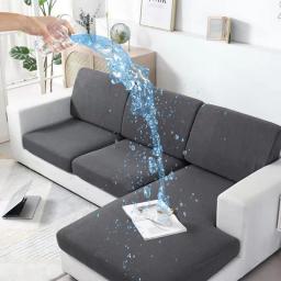 Summmer Waterproof Sofa Cushion Cover Stretch Individual L Shape Sofa Seat Cover Couch Covers For Universal Sofas Pet Friendly