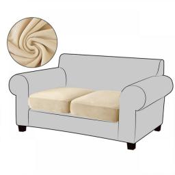 Elastische Sofa Cushion Covers Chaise Longue Voor Woonkamer Fluwelen Hoek Fauteuil Couch Seat Cover Kussen Couch Meubels 1PCS
