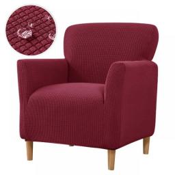 Scratch-Resistant Small Single Sofa Cover With Waterproof Coating For Living Room Anti-Dirt Couch Slipcover Non-100Percent Waterproof
