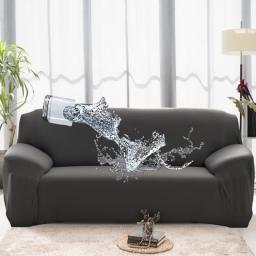 1/2/3/4 Seats Sofa Couch Cover Waterproof Elastic Corner Sofa Covers L Shaped Sofa Slip Cover Protector Bench Cover Thin Fabric