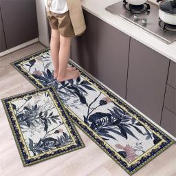 Anti-Slip Kitchen Mat Cute Cat Dog Long Strip Area Rug Entrance Doormat Hallway Living Room Carpet Bathroom Floor Mat Tapis