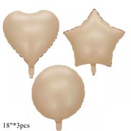 1pc 32/40inch Cream/Caramel Color 1-9 Digital Balloon For 30 40 50 Adult Kids Happy Birthday Party Decoration DIY Party Supplies