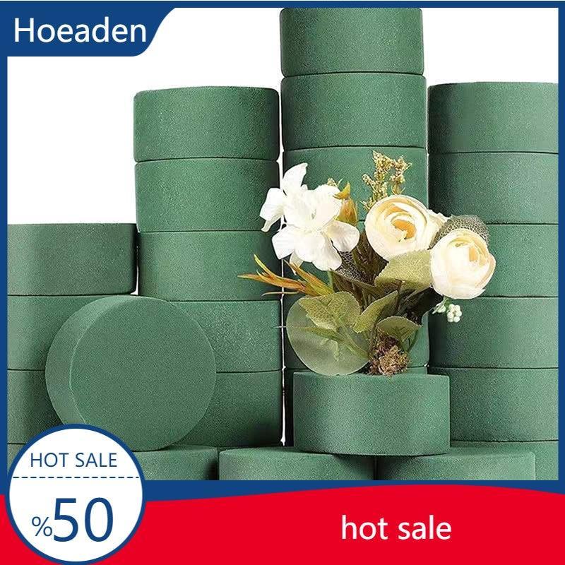 10Pcs 8x4CM Round Cylindrical Flower Mud Dish DIY Craft Floral Arrangement Wet Foam Block Fresh-Keeping Brick Party Decoration