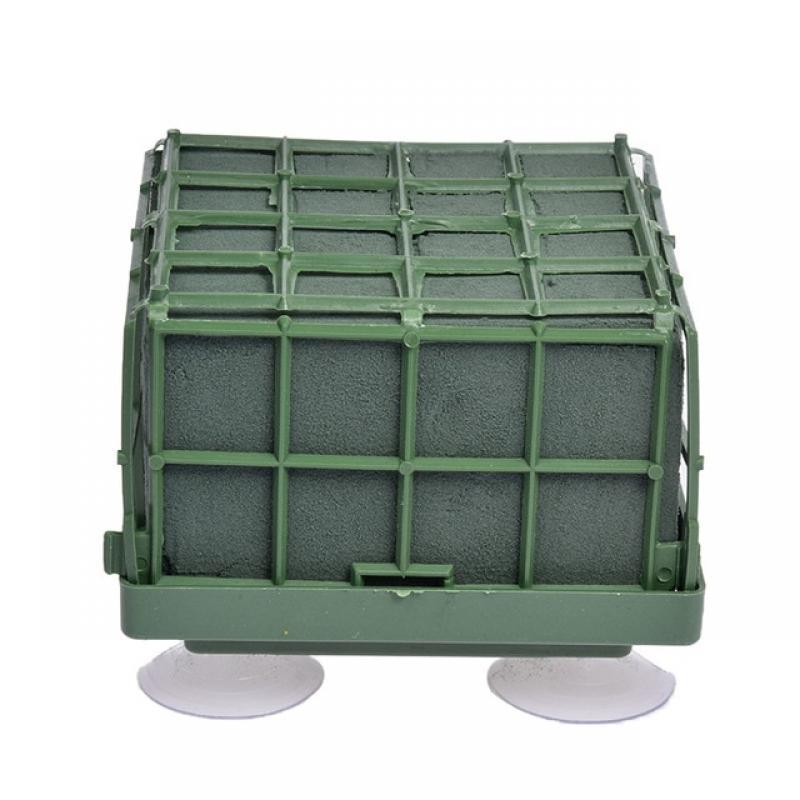 Square Floral Foam Cage Floral Foam Cage With Suction Cup Flower Holder For Fresh Flowers Cage Bowl For Table Centerpiece Car