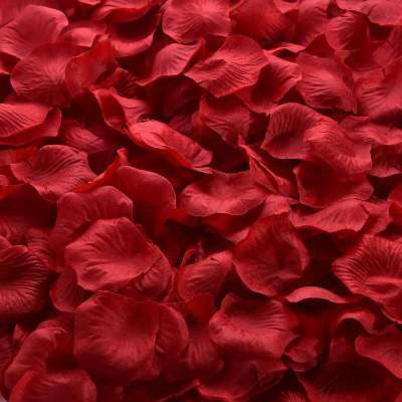 Artificial Rose Petals Wedding Accessories Wedding Party Decoration Flower Petal Simulation Silk Fabric Rose Petals 5*5cm 50%