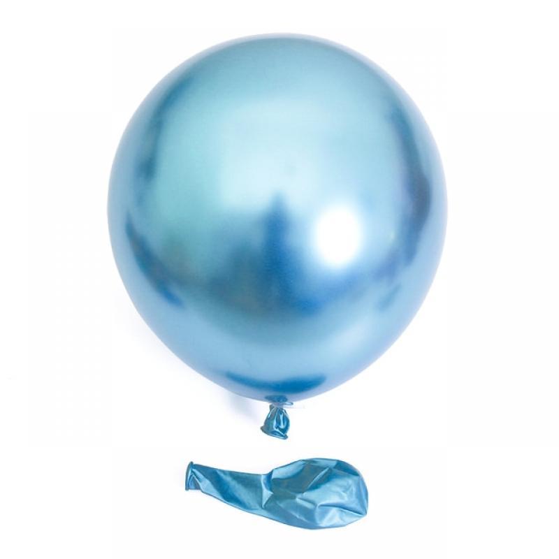 10/20/30pcs Metallic Birthday Balloons Metal Blue Red Chrome Silver Rose Gold Balloons for Party Baby Shower Wedding Decorations