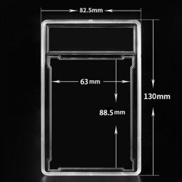 88x63mm Pokemon Card Slab Transparent Pocket Monster Trading Card Slabs Sleeves Holder Case Identification Box Card Plastic Slab