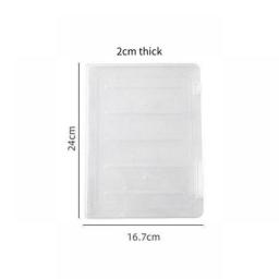 A4 File Storage Folder Organizer PP Waterproof Transparent Document Storage Box School Office For Stationery Supplies