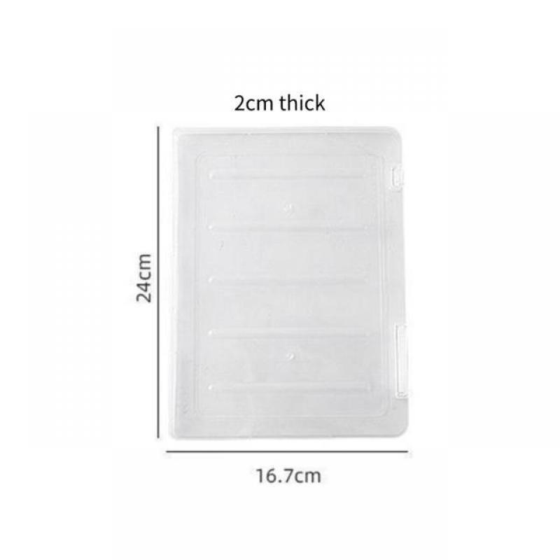 A4 File Storage Folder Organizer PP Waterproof Transparent Document Storage Box School Office for Stationery Supplies