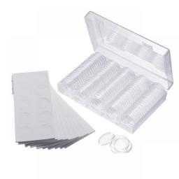 100Pcs/Lot Coin Holder Capsules Clear Case Box For Coin Collection Protector 17/20/25/27/30mm Coins Storage Box Medal Collect