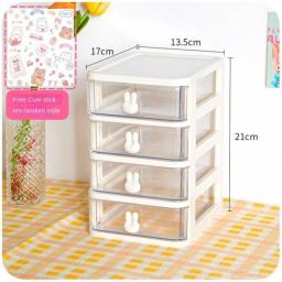 Storage Box Organizer Plastic Drawer Desktop Hair Clip Jewelry Head Rope Rubber Band Organizer Box Children Hair Accessories