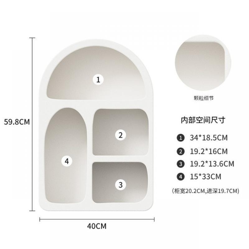 Desktop storage cabinet ins home multi-functional dust-proof water cup shelf jewelry cosmetic storage box