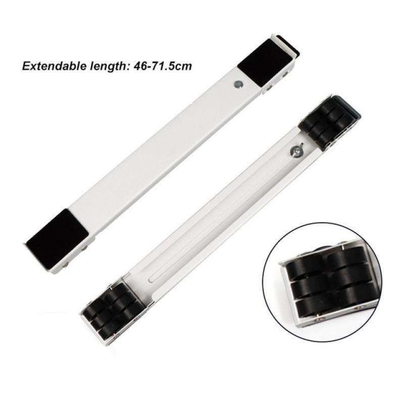 Rails with Wheels for Washing Machine Support Stand Movable Adjustable Refrigerator Base Holder Mobile Roller Bracket 24 Wheel