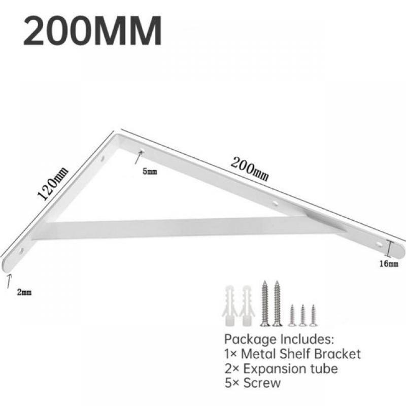 Thickened Wall Shelf L-type Angle Bracket Shelf Storage Shelves Wall-mounted Rack Floating Shelf Shelf Stand Tv Wall Support 1pc