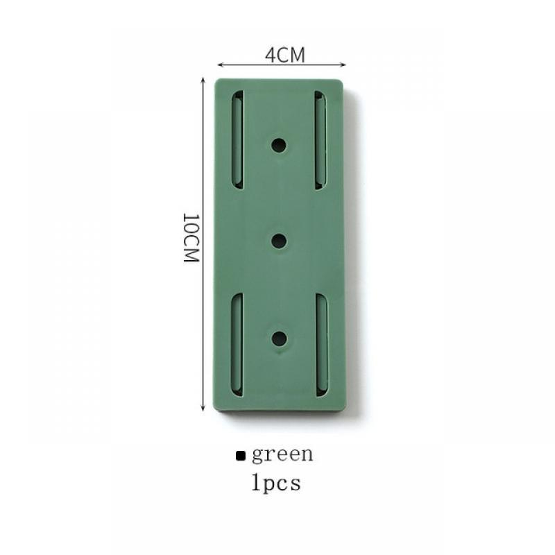 Self-Adhesive Power Socket  Strip Fixator Wall  Mounted Self Adhesive  Punch Free Row Plug Holder for Kitchen Home Office