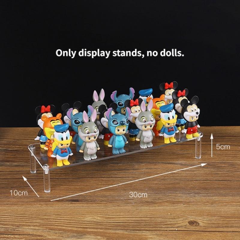 1-5 Tier Acrylic Display Stand Clear Display Riser Rack for Cupcake Perfume Doll Décor Organizer Amiibo Funko POP Figures DC05