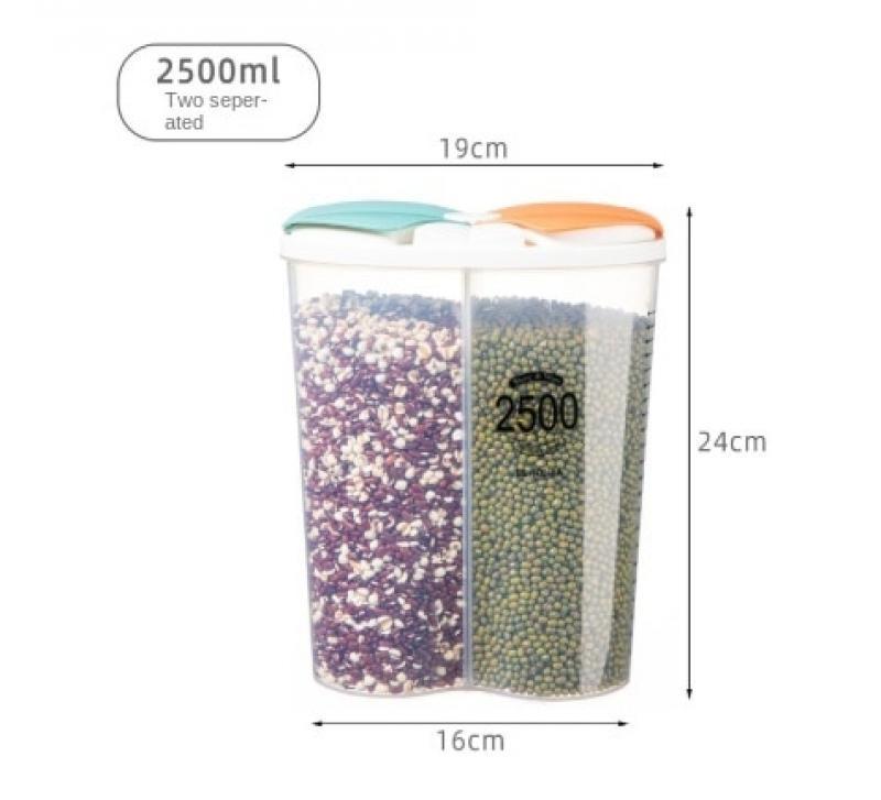 Kitchen Storage Container Large Food Storage Container 360° Rotating Rice Barrels Sealed Cereal Dispenser Rice Tank Grain Box