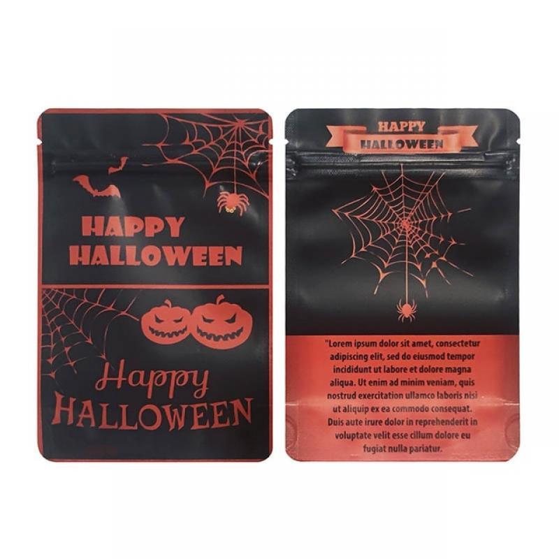 10Pcs Clear Plastic Window Self Seal Zip Lock Candy Small Bags Tear Notch Zipper Aluminum Foil Packaging Bag