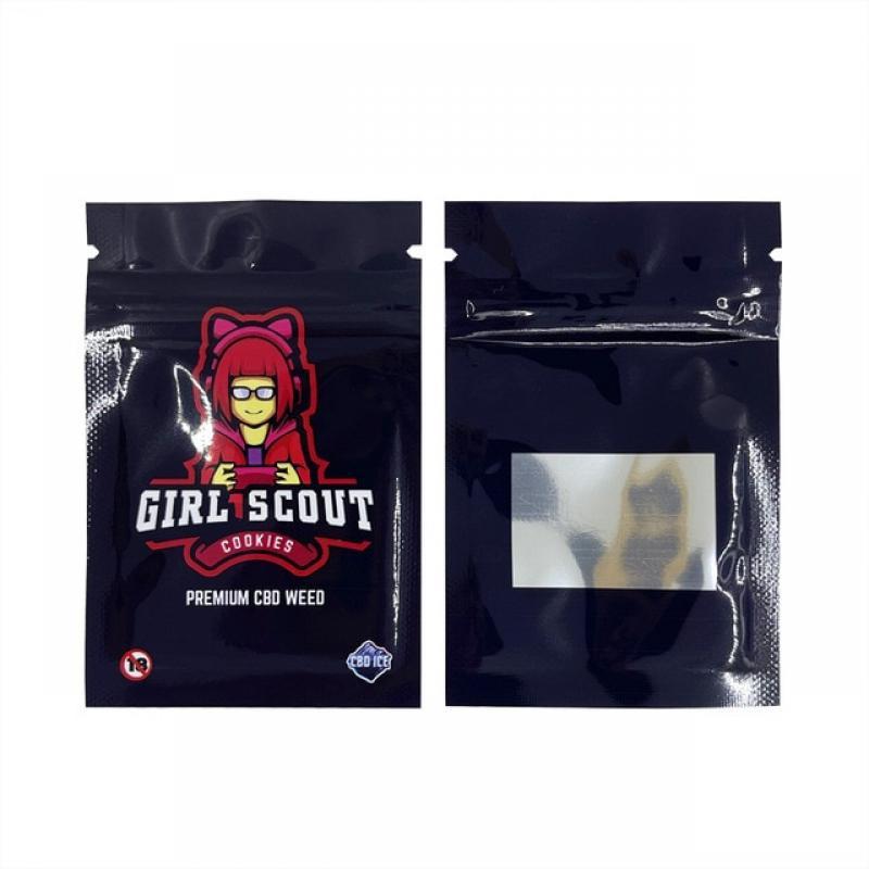 10Pcs Clear Plastic Window Self Seal Zip Lock Candy Small Bags Tear Notch Zipper Aluminum Foil Packaging Bag