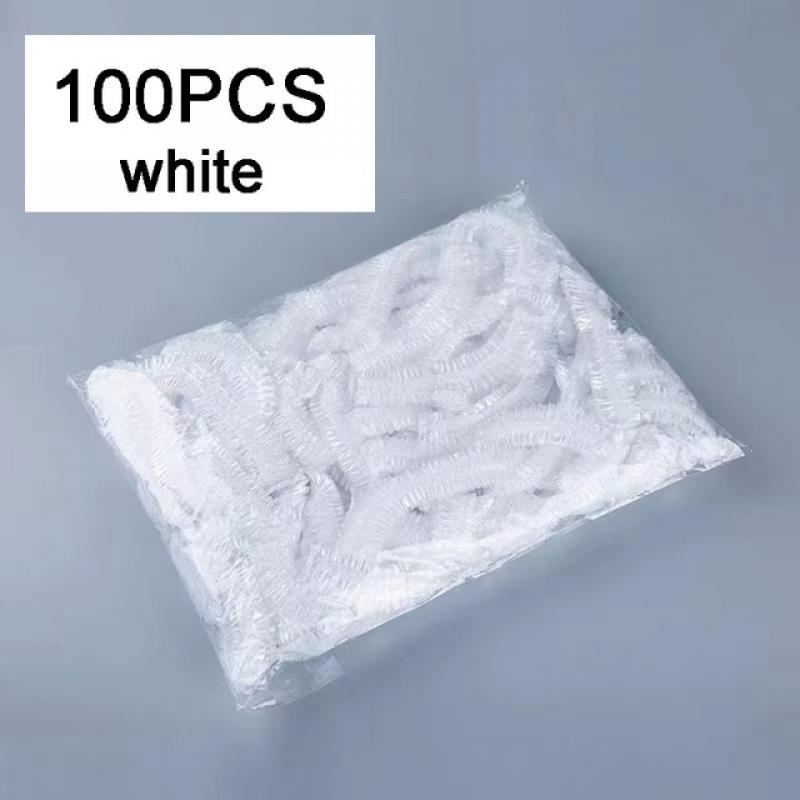 100pcs Disposable Food Cover Plastic Wrap Elastic Fruit Food Lids Bowl Dish Food Cover Kitchen Organizer Fresh Keeping Bags