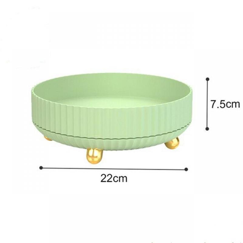 360 Degree Rotating Spice Organizer Non-Slip Turntable for Kitchen Pantry Cabinet Wide Base Storage Bin for Seasoning Storage