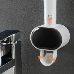 Automatic Toothpaste Dispenser Bathroom Accessories Toothbrush Holder For Home Bathroom Dental Cream Dispenser Dropshipping