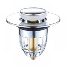 Bathroom Sink Drains Stainless Steel Pop-Up Bounce Core Basin Drain Filter Hair Catcher Shower Sink Strainer Useful Bath Tools