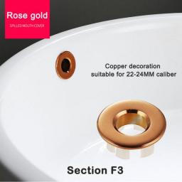1Pcs Sink Hole Round Overflow Cover Ceramic Pots Basin Sink Overflow Covers Kitchen Hotels Bathroom Accessories U3