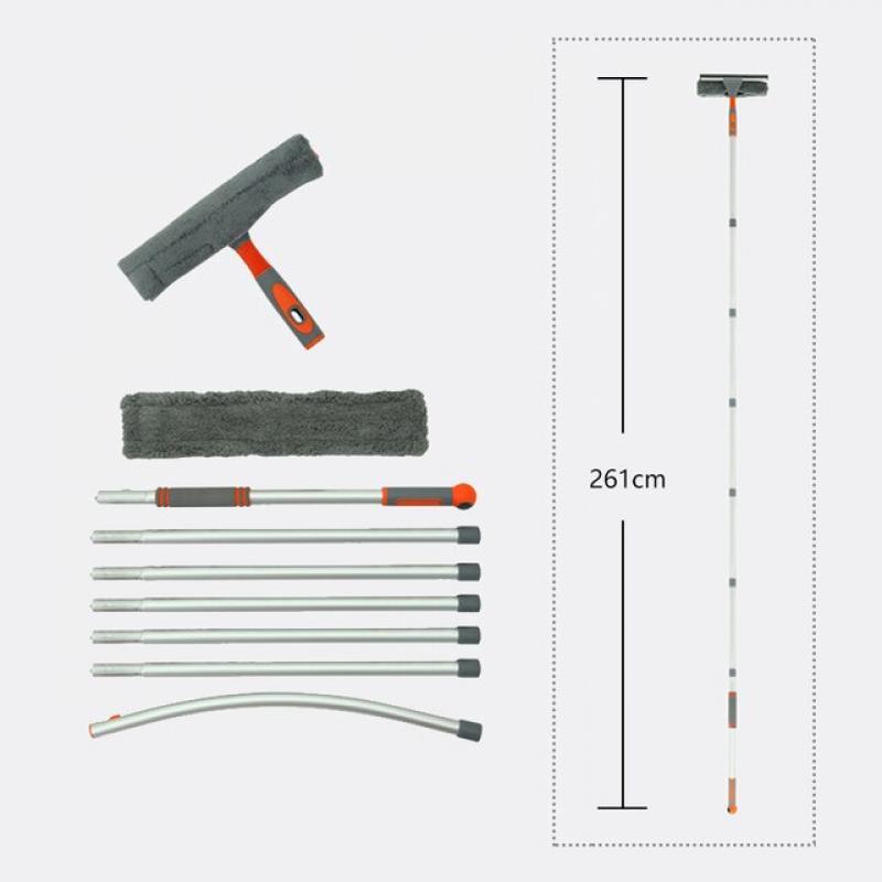 Window Washer Window Washing Brush Window Cleaner Window Cleaning Brush Free Splicing Window Washer Wiping Scraper Rubber Brush