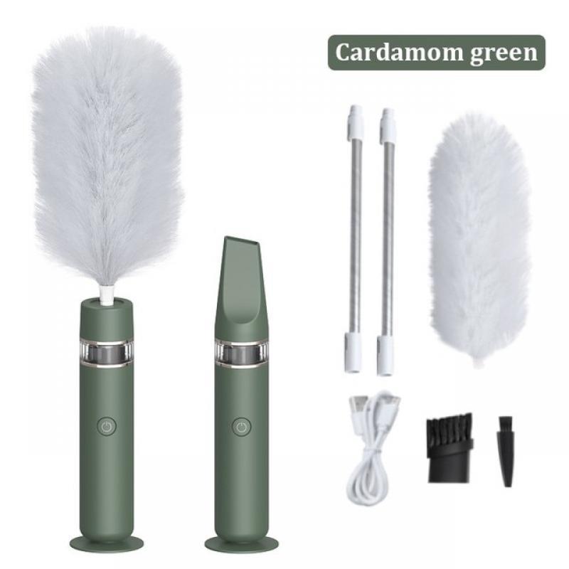 3 In1 Electric Vacuum Cleaner Rotary Feather Duster Rechargeable Microfiber Duster Brush Adjustable Car Household Cleaning Tools