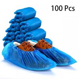Anti Slip Disposable Shoe Covers Waterproof Overshoes Dustproof Reusable Boot Cover Dispense For Home, Rainy, Factory Protective