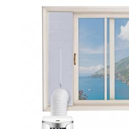 Window Seal For AC Unit Window Seal For Portable Air Conditioner Sealing AC With Self-Locking Zipper And Adhesive Buckle 92X25cm