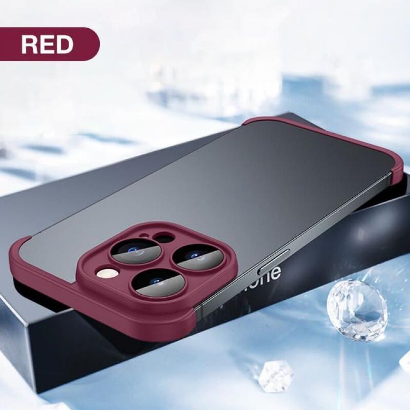 Newest Bare-Metal Angle Cushion TPU iPhone Case Borderless bare machine feel is applicable to iPhone 14Pro mobile phone case wit