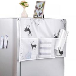 Drum Washing Machine Cover Dust Cover Clean Waterproof Dust Cover Cute Cartoon Dryer Dust Cover Household Goods 2#