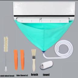 Durable Household Air Conditioning Water Cover Cleaning Tools With Water Pipe Air Conditioning Cleaning Cover Waterproof Rain