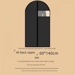 Household  Waterproof Dust BagTransparent Coat Dust Cover Thickened PEVA Suit Hanging Bag Clothing Dust Cover Household