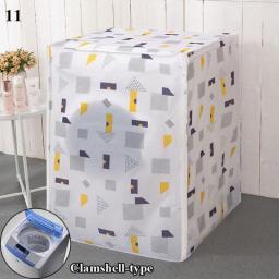 Freeshipping Waterproof Washing Machine Cover Front Loading Washing Machine Cover Arranged Roller Laundry Dustproof Protector